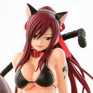 Erza Scarlet Black Cat Gravure Style