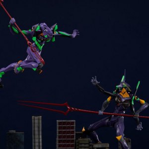 Eva Unit 01 Vs. Eva Unit 13 Scene Scape Diorama