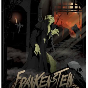 Frankenstein Art Print (Mike Mahle)