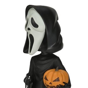 Ghost Face With Pumpkin Head Knocker