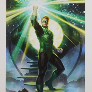Green Lantern Art Print (Alex Pascenko)