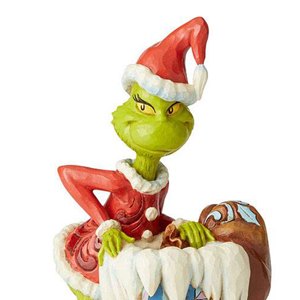 Grinch Climbing In Chimney (Jim Shore)