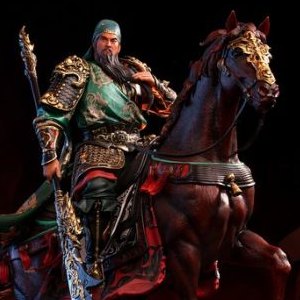 Guan Yu Blade-Wielding Colored