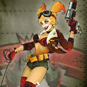 Harley Quinn Gotham Or Bust Art Print (Ant Lucia)