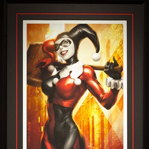 Harley Quinn Gotham Sirens Art Print Framed (Stanley Lau)