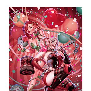 Harley Quinn & Poison Ivy Art Print (John Keaveney)