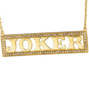 Harley Quinn's Joker Necklace (Gold-Plated)