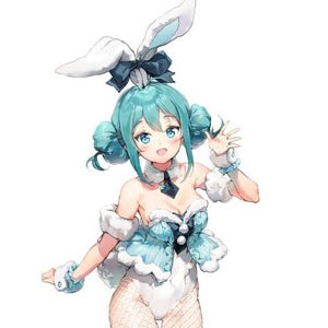 Hatsune Miku White Rabbit BiCute Bunnies