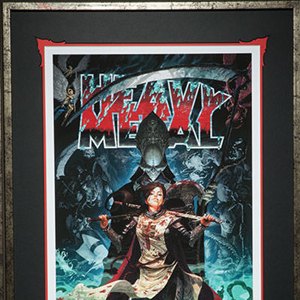 Heavy Metal A Mortal Rising Art Print Framed (Fabian Schlaga and Tom Jilesen)