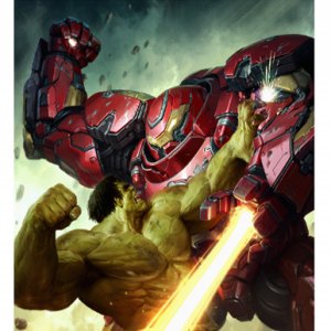 Hulk Vs. Hulkbuster Art Print (Darren Tan)