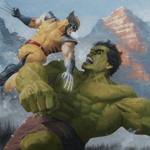 Hulk Vs. Wolverine Art Print (Paolo Rivera)