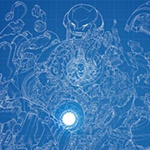 Hulkbuster Blueprint Art Print (Erwin Papa)