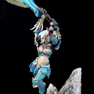 Zinogre Diorama Female Hunter