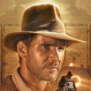 Indiana Jones Pursuit Of The Ark Art Print (Jerry Vanderstelt)