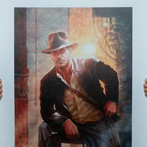 Indiana Jones Temple Of Doom Art Print (Fabian Schlaga And Trevor Grove)