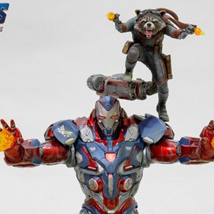 Iron Patriot And Rocket Battle Diorama