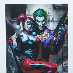 Joker And Harley Quinn Art Print (Alex Pascenko)