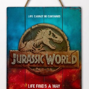 Jurassic World Logo WoodArts 3D Wall Art