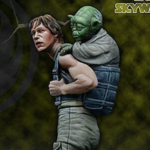 Luke Skywalker And Yoda (studio)