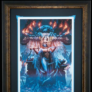 Kier Valkyrie’s Retribution Art Print Framed (Fabian Schlaga)