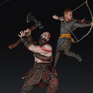 Kratos And Atreus Battle Diorama