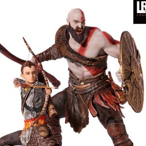 Kratos And Atreus Deluxe (Iron Studios)