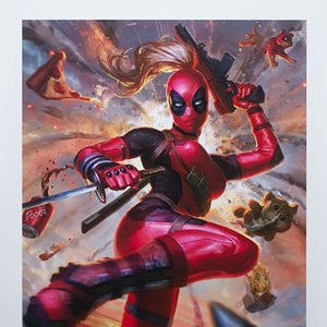 Lady Deadpool Art Print (Alex Pascenko)