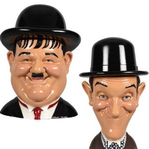 Laurel & Hardy Storage Jar 2-PACK