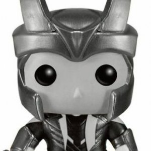 Loki With Helm Black & White Pop! Vinyl