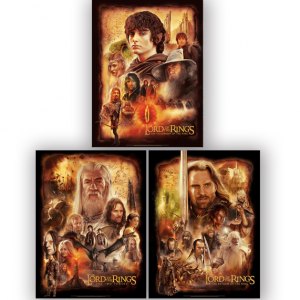 Lord Of The Rings Trilogy Art Print Set (Rich Davies)