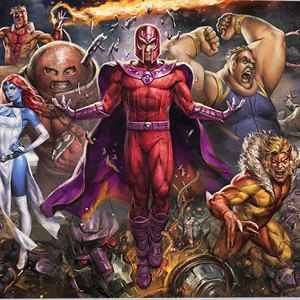 Magneto And Brotherhood Of Mutants Art Print (Ian MacDonald)