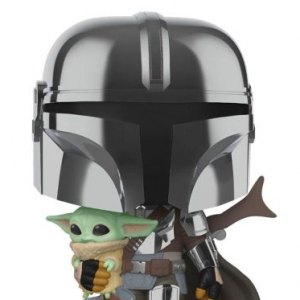 Mandalorian Holding The Child Super Sized Pop! Vinyl