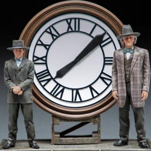 Marty And Doc At The Clock Deluxe