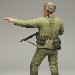 Marine Corps With Machine Gun (studio)