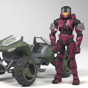 Mongoose With Spartan CQB Crimson (Diamond, Toys 'R' Us) (studio)