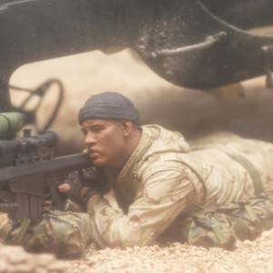 Marine Corps Recon Sniper (afro-american) (studio)