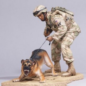 Air Force Security Forces K-9 Handler (afro-american) (studio)