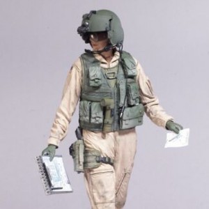 Army Helicopter Crew Chief (caucasian) (studio)