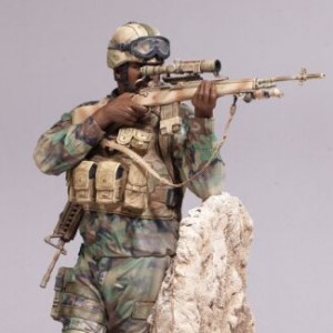 Army Ranger Sniper (afro-american) (studio)