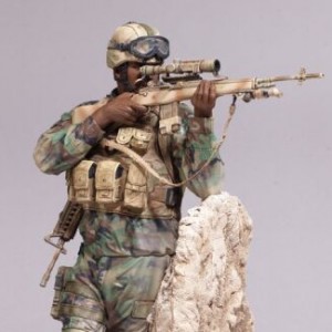 Army Ranger Sniper (afro-american) (studio)