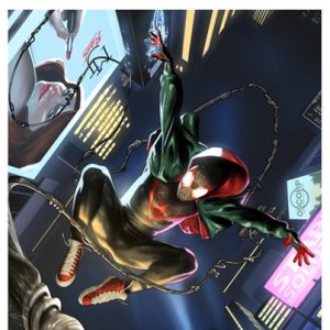 Miles Morales Spider-Man Art Print (Taurin Clarke)