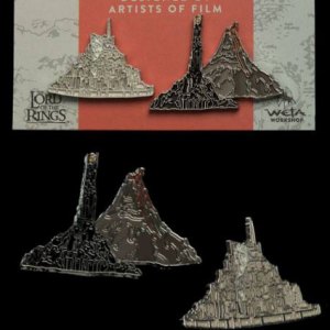 Minas Tirith And Mt. Doom Pins 2-PACK