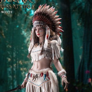 Mohegan Huntress Attire Indien White