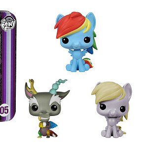 Rainbow Dash, Discord & Derpy Pop! Pocket 3-PACK