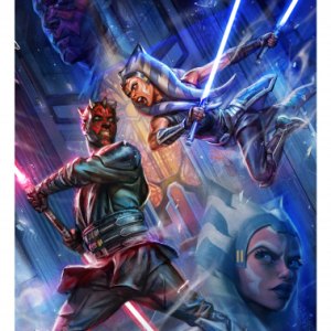 One Last Lesson Ahsoka Tano Vs. Darth Maul Art Print (Ian MacDonald)