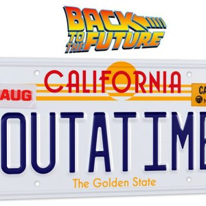 ´Outatime´ DeLorean License Plate