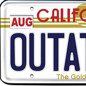 Outatime License Plate
