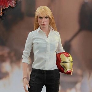 Pepper Potts And Iron Man MARK 9 Armor