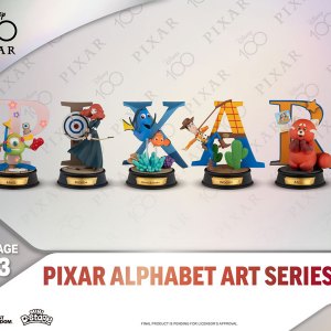 Pixar Alphabet Art D-Stage Diorama Mini 6-PACK