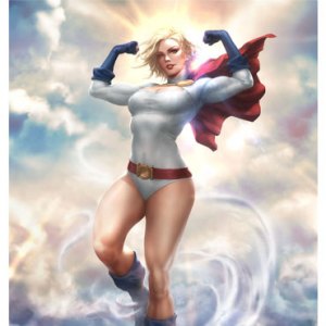 Power Girl Art Print (Kendrick Lim)